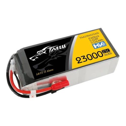 Tattu 23000 mAh 22,8 V 25C - Batterie LiPo 6S1P (XT150 et AS150) : batterie LiPo Tattu 23000 mAh 6S vue d'ensemble