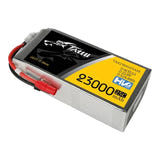 Tattu 23000 mAh 22,8 V 25C - Batterie LiPo 6S1P (XT150 et AS150) : étiquette 23000 mAh 22,8 V 25C du pack 6S1P