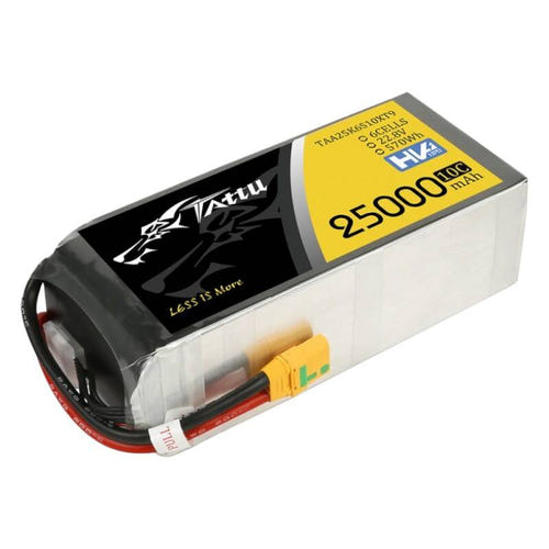 Tattu 25000 mAh 22,8 V 10C - Batterie LiPo 6S1P (XT90-S) : batterie LiPo Tattu 25000 mAh 6S vue d'ensemble