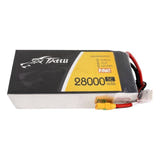 Tattu NMC 28000 mAh 22,2 V 5C 6S1P - Batterie LiPo XT90-S : étiquette de capacité et de tension du pack 6S1P