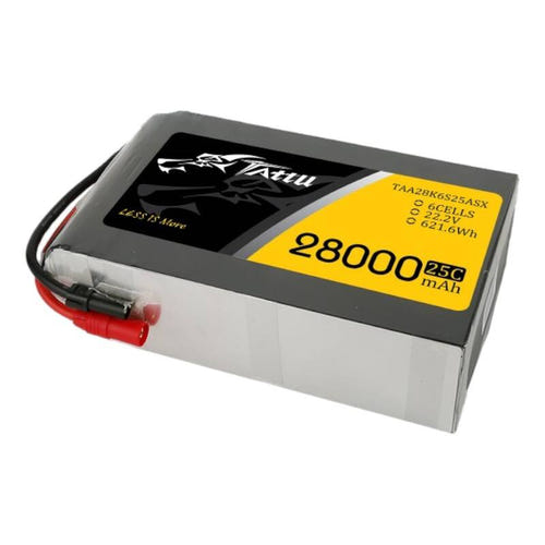 Tattu 28000 mAh 22,2 V 25C 6S1P - Batterie LiPo AS150+XT150 : connecteur d'équilibrage JST-XHR