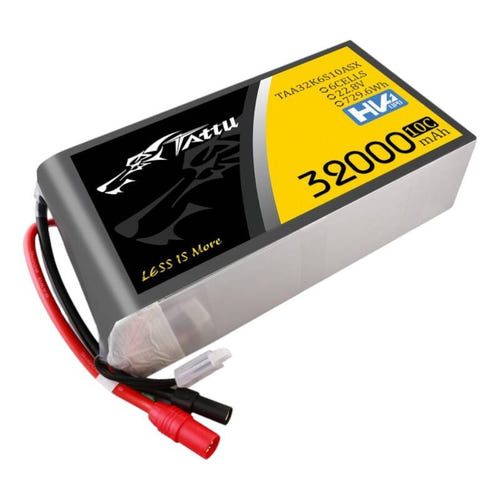 Tattu 32000 mAh 22,8 V 10C 6S1P - Batterie LiPo AS150+XT150 : batterie LiPo Tattu 32000 mAh 6S1P vue d'ensemble