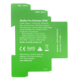 Shelly Pro Dimmer 2 - Variateur connecté rail DIN 2 canaux : borniers des deux canaux de gradation