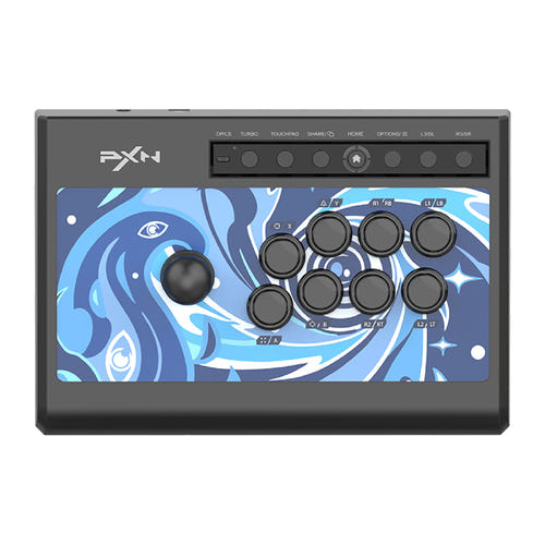 PXN-008 - Stick d'arcade mécanique pour PC, PlayStation et Switch : manche 360° et boutons mécaniques du PXN-008