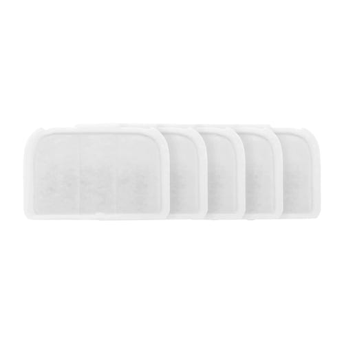 Petkit - Lot de 5 filtres pour fontaine Eversweet Max : filtre au coton et charbon actif vu de face
