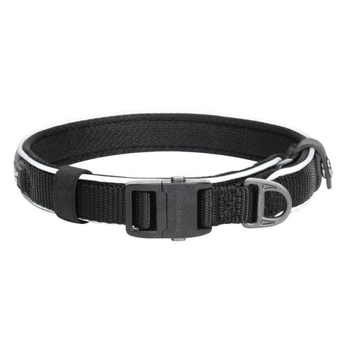 Dogness - Collier réfléchissant pour chien taille XL (noir) : collier réfléchissant Dogness noir taille XL