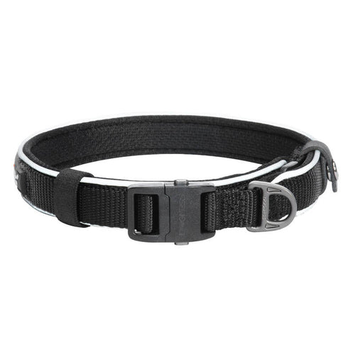 Dogness - Collier réfléchissant pour chien taille XL (noir) : collier réfléchissant Dogness noir taille XL