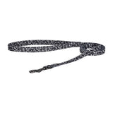 Dogness - Ensemble laisse 1,5 m et harnais pour chien (noir et blanc) : laisse Dogness de 1,5 m et ses attaches
