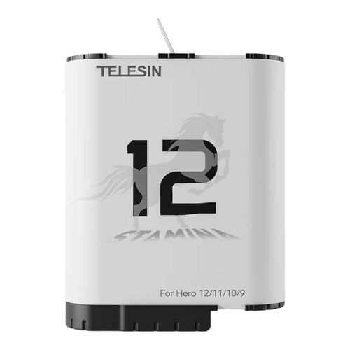 Telesin GP-HPB-012 - Batterie 1720 mAh pour GoPro Hero 12, 11, 10 et 9 : batterie Telesin GP-HPB-012 pour GoPro Hero