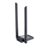 Baseus FastJoy - Adaptateur Wi-Fi USB bibande 1300 Mbps (noir) : témoin lumineux bleu en fonctionnement