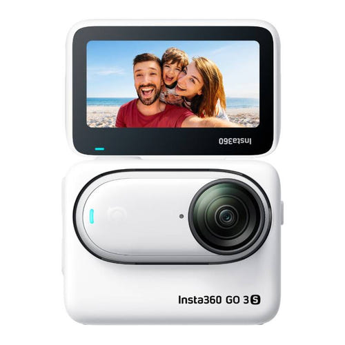 Insta360 GO 3S 128 Go - Caméra d'action 4K magnétique (blanche) : caméra fixée par aimant sur un vêtement