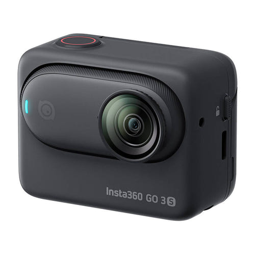 Insta360 GO 3S 128 Go - Caméra d'action 4K magnétique (noire) : caméra Insta360 GO 3S noire et son module Action Pod