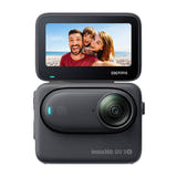Insta360 GO 3S 128 Go - Caméra d'action 4K magnétique (noire) : écran tactile inclinable de 2,2 pouces de l'Action Pod