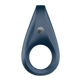 Satisfyer Rocket Ring - Anneau vibrant en silicone, 10 programmes (bleu nuit) : bouton de sélection des programmes de vibration