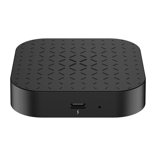 Carlinkit Tbox Basic 2+16 Go - Boîtier CarPlay et Android Auto sans fil (noir) : connectique USB-C et lecteur de carte TF du boîtier