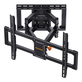 Perlegear PGLF8 - Support TV mural orientable 42-85 pouces, 60 kg : support mural TV Perlegear PGLF8 à bras articulé