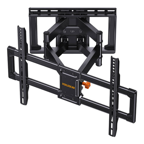 Perlegear PGLF8 - Support TV mural orientable 42-85 pouces, 60 kg : support mural TV Perlegear PGLF8 à bras articulé