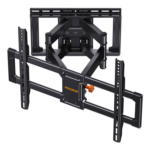 Perlegear PGLF8 - Support TV mural orientable 42-85 pouces, 60 kg : support mural TV Perlegear PGLF8 à bras articulé