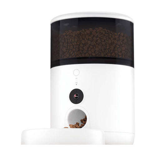 Petoneer NutriVue - Distributeur de croquettes connecté avec caméra 1080p : vue de la caméra 1080p et de la gamelle du distributeur