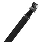 Telesin TE-MNP-117 - Perche en fibre de carbone 25 à 116 cm pour caméra d'action : pas de vis 1/4 pouce à l'extrémité de la perche