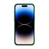 Nillkin CamShield Pro - Coque iPhone 16 Pro Max à cache objectif (vert) : dos texturé à rayures et passant pour dragonne