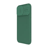 Nillkin CamShield Pro - Coque iPhone 16 Pro Max à cache objectif (vert) : découpes des ports et des boutons de la coque