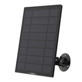 ieGeek ZS-GQ5 - Panneau solaire pour caméras de surveillance (noir) : support orientable et câble USB de 3 m