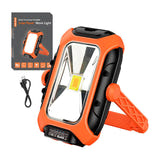 Superfire GM05 - Lampe d'atelier solaire 500 lm avec fonction batterie externe : panneau solaire et port USB-C