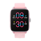 COLMi P28 Plus - Montre connectée 1,69 pouce avec appels Bluetooth (rose) : bracelet rose ajustable de la montre