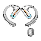 OneOdio OpenRock Pro - Écouteurs sans fil à oreille ouverte (argent) : écouteurs portés pendant une séance de sport