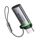 Mcdodo OT-2450 - Adaptateur USB-C vers USB-C 5 A (noir) : corps en alliage d'aluminium de 4 g