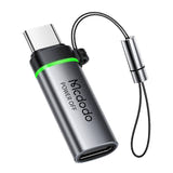 Mcdodo OT-2450 - Adaptateur USB-C vers USB-C 5 A (noir) : connecteurs USB-C de l'adaptateur