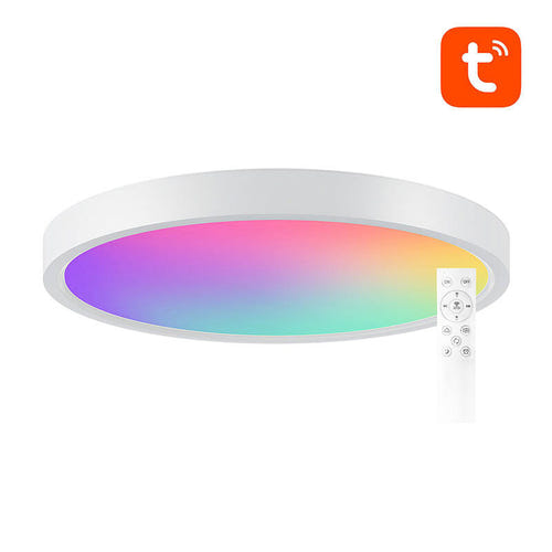 Gosund LB12 - Plafonnier connecté 30 cm RGBCW Wi-Fi et Bluetooth : plafonnier rond de 30 cm vu de face