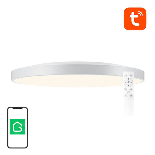 Gosund LB13 - Plafonnier connecté 30 cm RGBCW Bluetooth (Tuya) : plafonnier connecté Gosund LB13 allumé