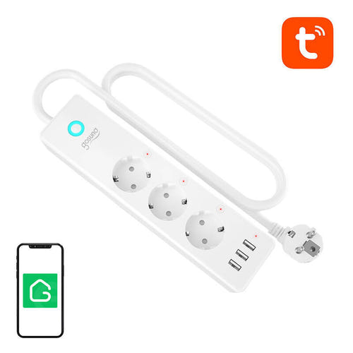 Gosund P1 PLUS - Multiprise connectée Wi-Fi 3 prises et 3 ports USB-A : multiprise connectée Gosund P1 PLUS