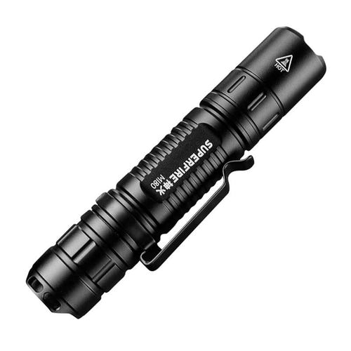 Superfire MI80-S - Lampe torche 300 lumens, 5 modes, portée 100 m : lampe torche Superfire MI80-S