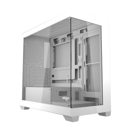 darkFlash C218M - Boîtier PC mini tour avec 6 ventilateurs ARGB (blanc) : boîtier PC darkFlash C218M blanc