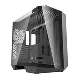 darkFlash DY470 - Boîtier PC grande tour compatible back-connect (noir) : boîtier PC darkFlash DY470 noir