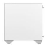 darkFlash DY470 - Boîtier PC moyenne tour compatible back-connect (blanc) : intérieur du châssis et passages de câbles