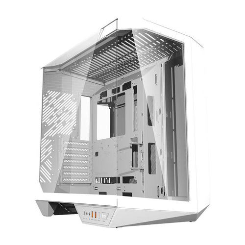 darkFlash DY470 - Boîtier PC moyenne tour compatible back-connect (blanc) : boîtier PC darkFlash DY470 blanc