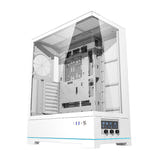 darkFlash DY451L - Boîtier PC grande tour sans ventilateur (blanc) : boîtier PC darkFlash DY451L blanc