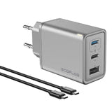 EcoFlow RAPID - Chargeur secteur GaN 65 W à trois ports : chargeur secteur EcoFlow RAPID GaN 65 W
