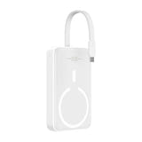 Baseus Mini édition Bayern - Batterie externe magnétique 10000 mAh, 30 W (blanche) : batterie externe magnétique Baseus Mini édition Bayern blanche