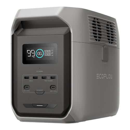 EcoFlow DELTA 3 1500 - Station électrique portable 1536 Wh, 1800 W : panneau de sorties de la DELTA 3 1500