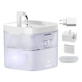 Rojeco RYSJ-12 - Fontaine à eau 1,5 l pour chien et chat : filtre à charbon actif et mousse de la fontaine