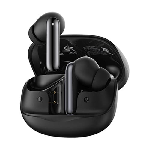 QCY MeloBuds HT12 - Écouteurs sans fil à réduction de bruit -45 dB (noirs) : boîtier de charge des MeloBuds HT12