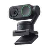 Insta360 Link 2 - Webcam 4K à nacelle 2 axes et suivi IA : webcam Insta360 Link 2 sur sa fixation magnétique