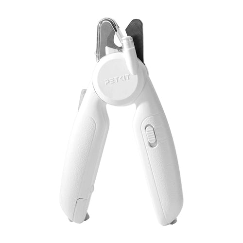 PetKit LED Nail Clipper Pro - Coupe-griffes à lampe LED et UV : lampe LED éclairant la griffe et réservoir transparent