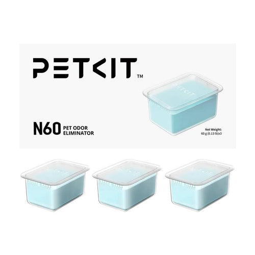 Petkit N60 - Désodorisant pour litières Purobot Ultra et Purobot Max Pro (3 cartouches) : cartouche désodorisante Petkit N60 dans son boîtier