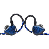 TRUTHEAR Nova - Écouteurs filaires intra-auriculaires 1 dynamique et 4 armatures (bleu) : écouteurs filaires TRUTHEAR Nova bleus
